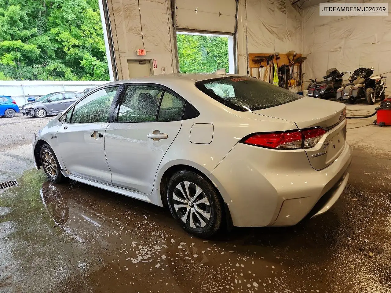 2021 Toyota Corolla Le VIN: JTDEAMDE5MJ026769 Lot: 61902866