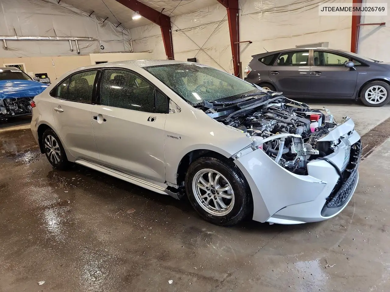 2021 Toyota Corolla Le VIN: JTDEAMDE5MJ026769 Lot: 61902866