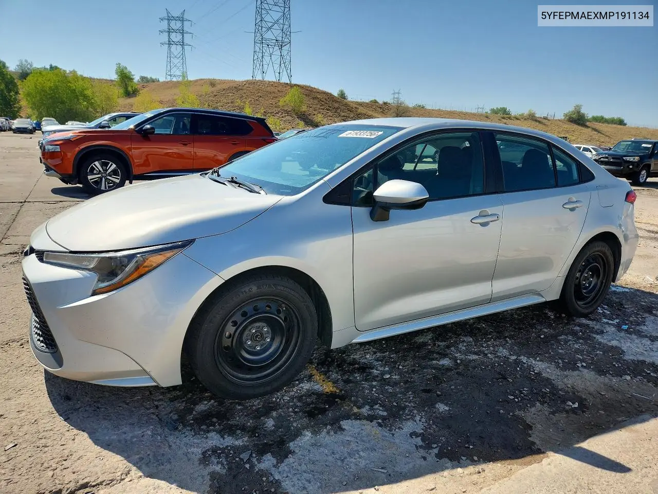 2021 Toyota Corolla Le VIN: 5YFEPMAEXMP191134 Lot: 61933756