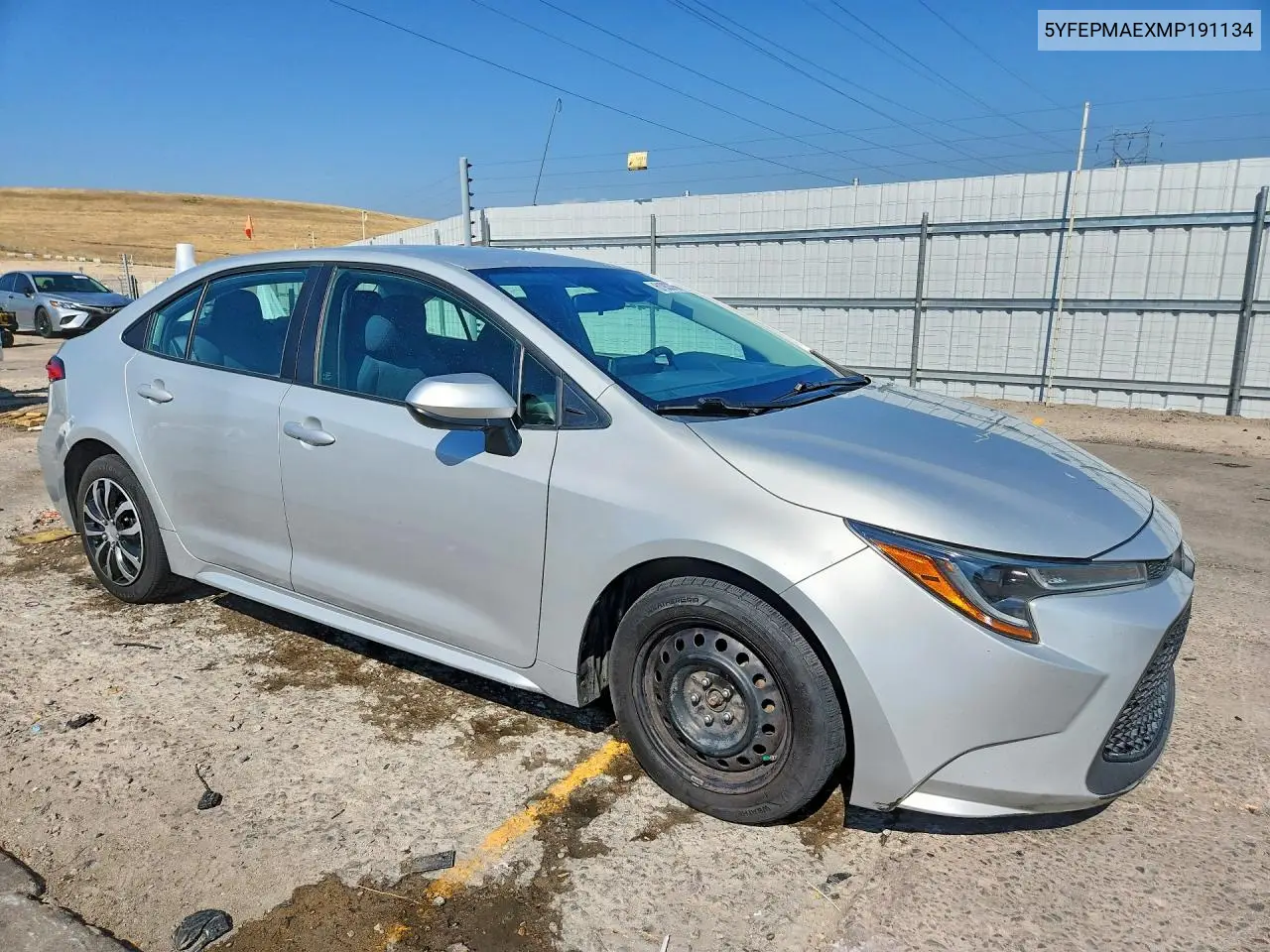 2021 Toyota Corolla Le VIN: 5YFEPMAEXMP191134 Lot: 61933756