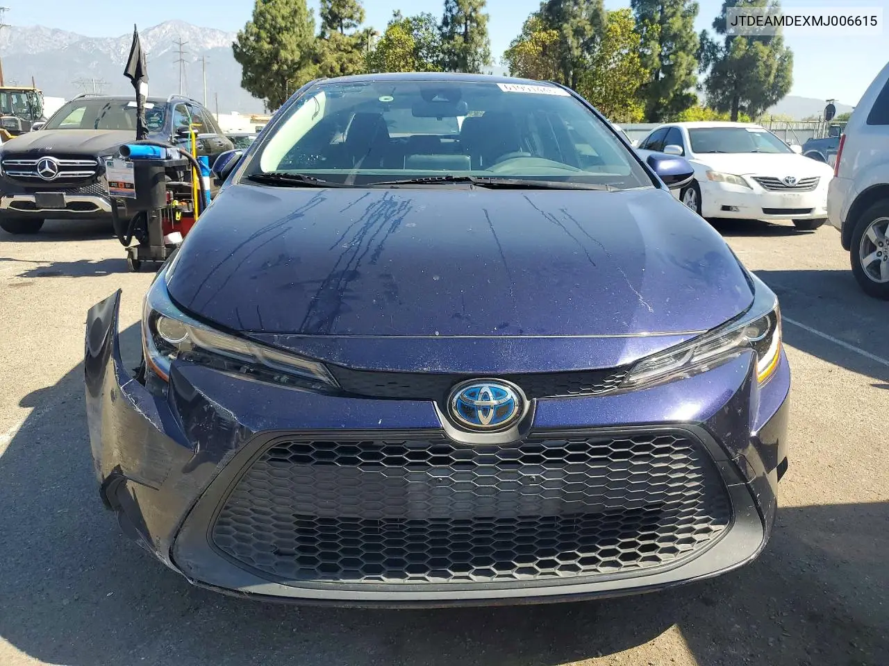 2021 Toyota Corolla Le VIN: JTDEAMDEXMJ006615 Lot: 61991446