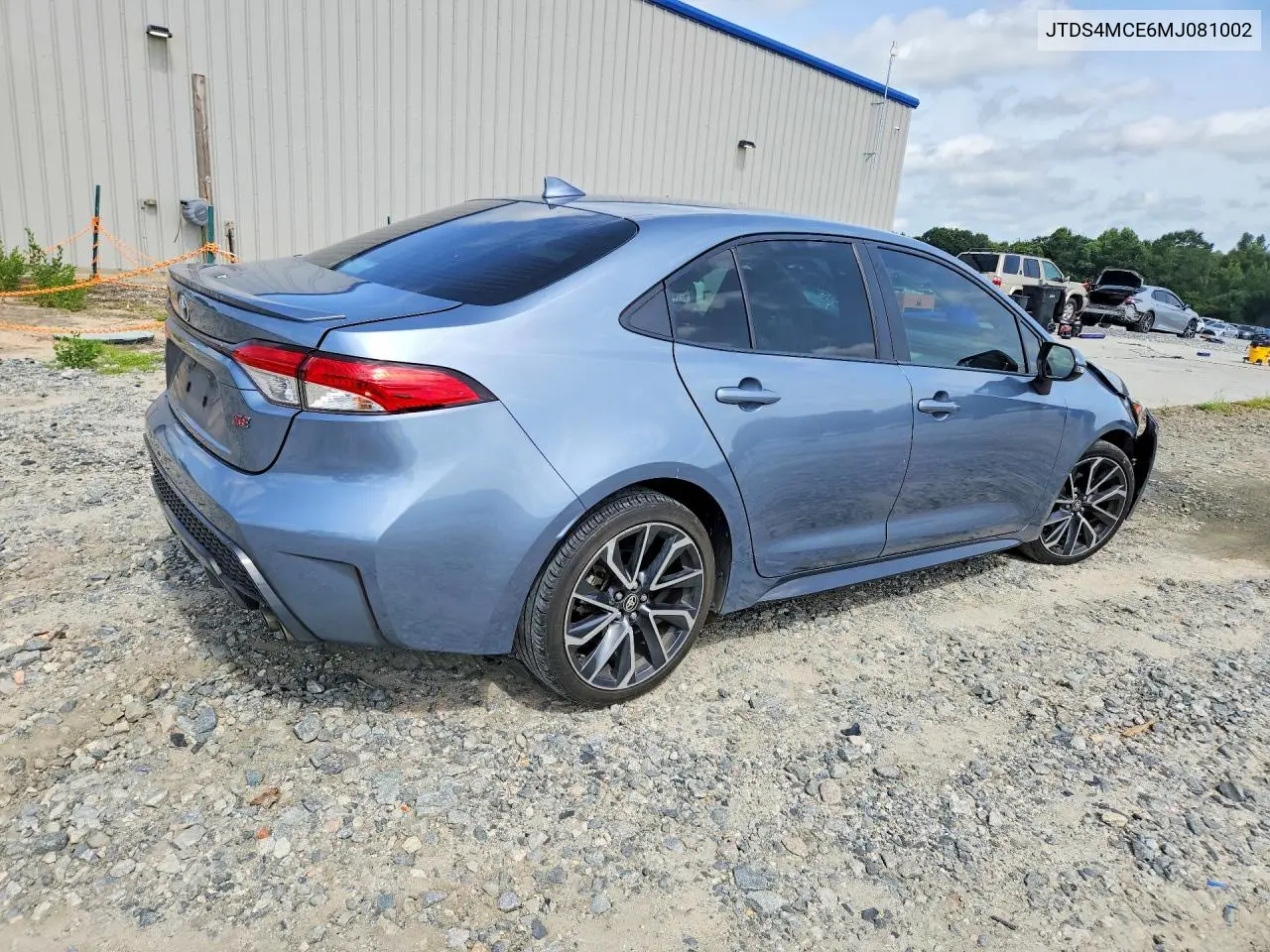 2021 Toyota Corolla Se VIN: JTDS4MCE6MJ081002 Lot: 61994926