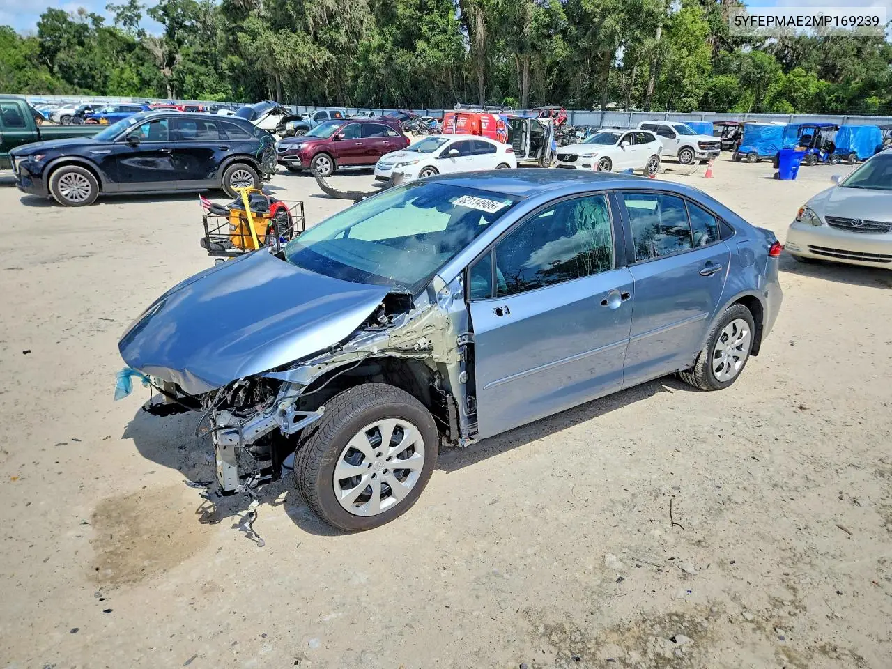 2021 Toyota Corolla Le VIN: 5YFEPMAE2MP169239 Lot: 62114986