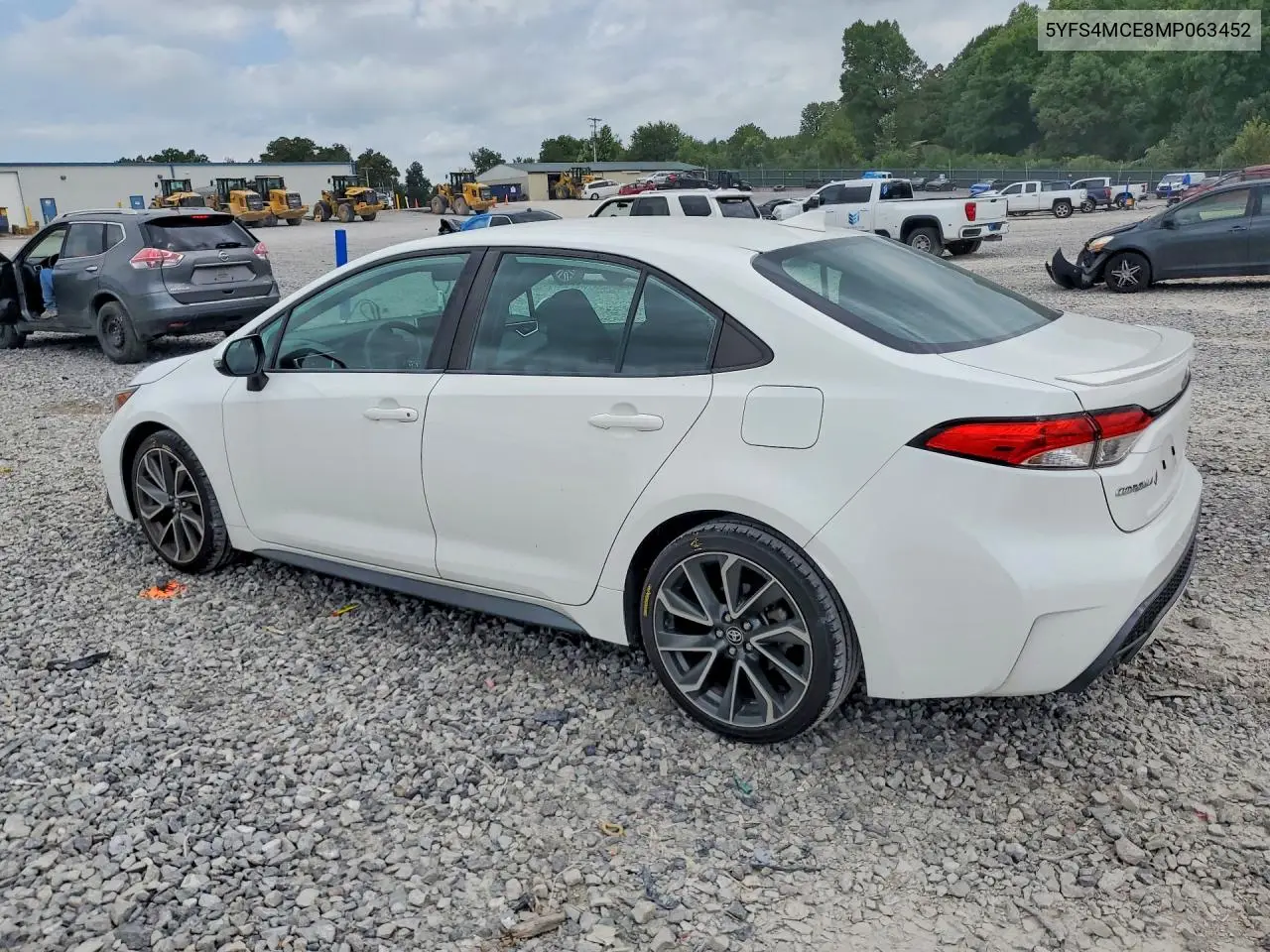 2021 Toyota Corolla Se VIN: 5YFS4MCE8MP063452 Lot: 62117186
