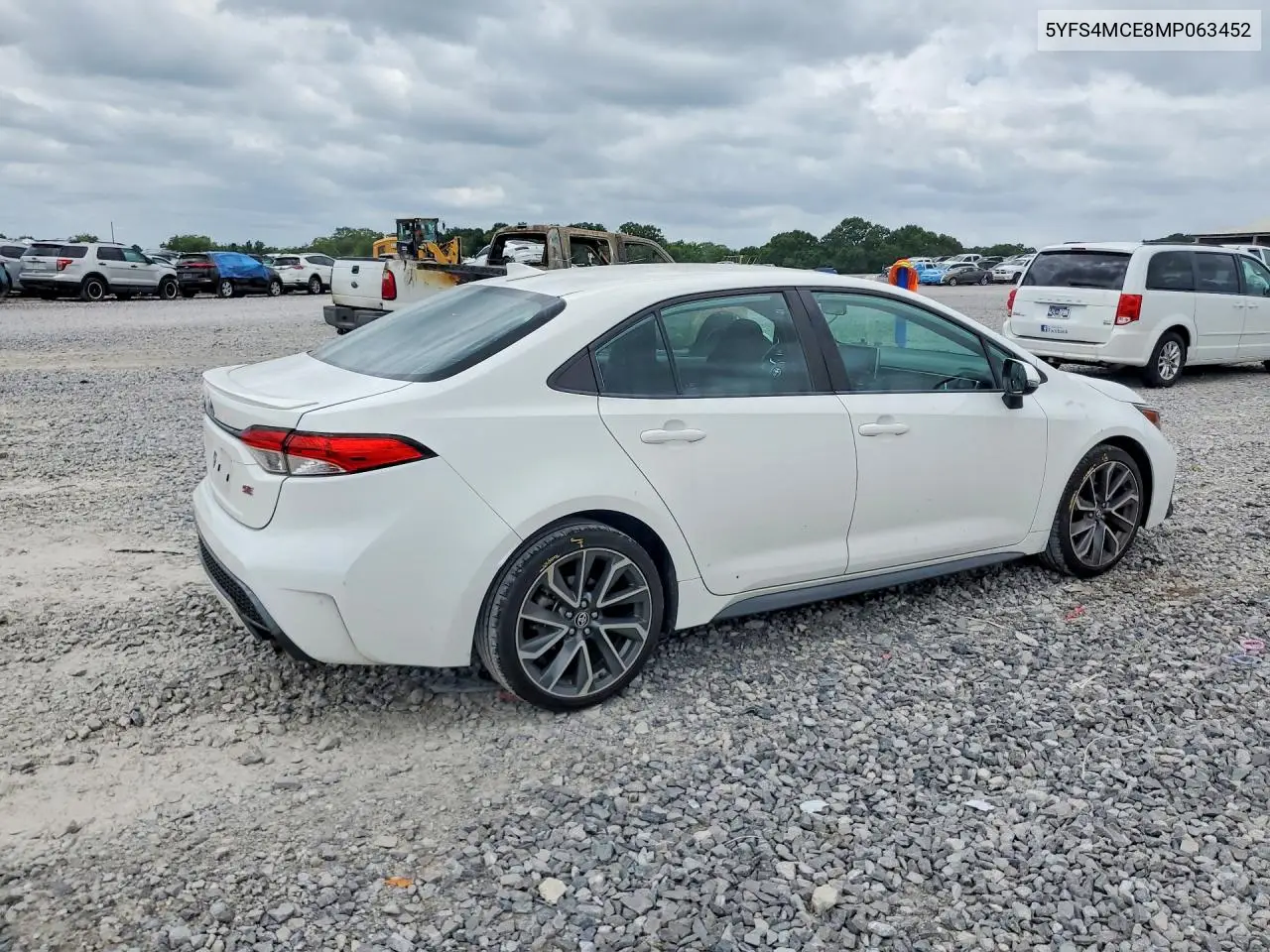 2021 Toyota Corolla Se VIN: 5YFS4MCE8MP063452 Lot: 62117186