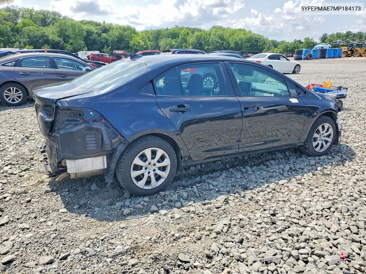 2021 Toyota Corolla Le VIN: 5YFEPMAE7MP184173 Lot: 62169296
