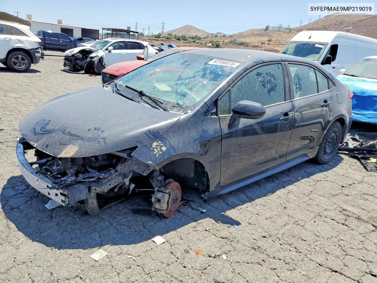 2021 Toyota Corolla Le VIN: 5YFEPMAE9MP219019 Lot: 62356076