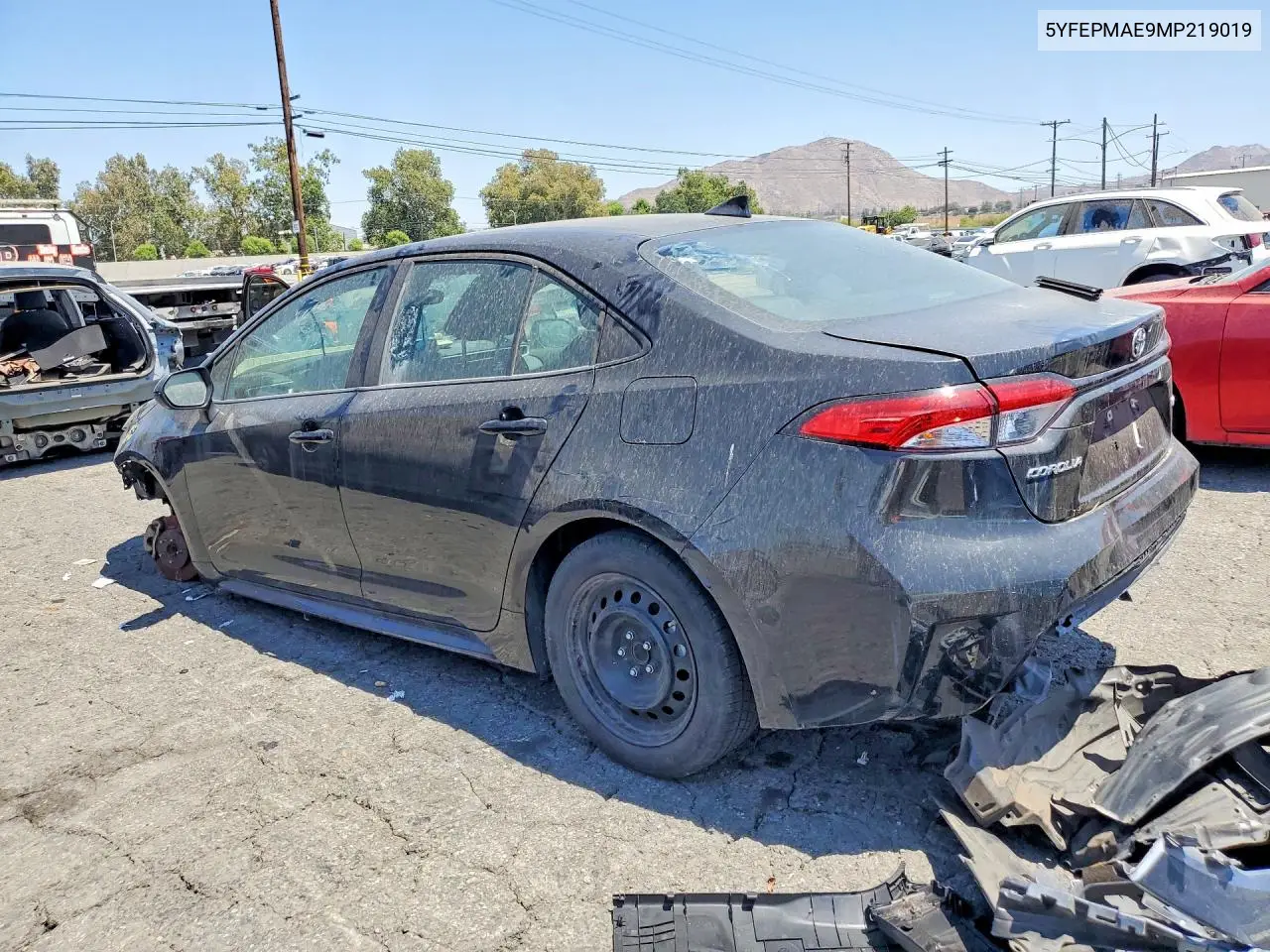 2021 Toyota Corolla Le VIN: 5YFEPMAE9MP219019 Lot: 62356076