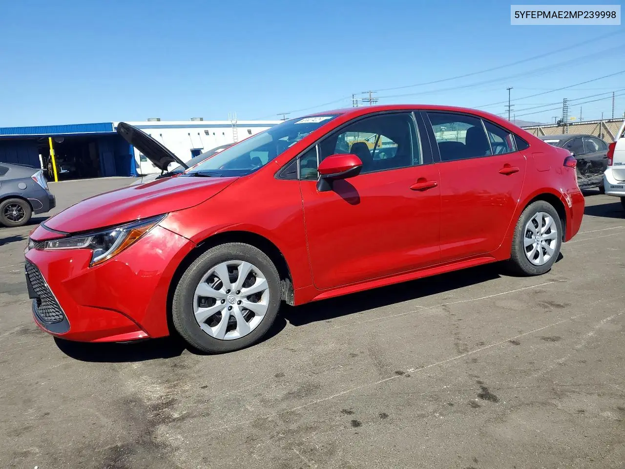 2021 Toyota Corolla Le VIN: 5YFEPMAE2MP239998 Lot: 62447426