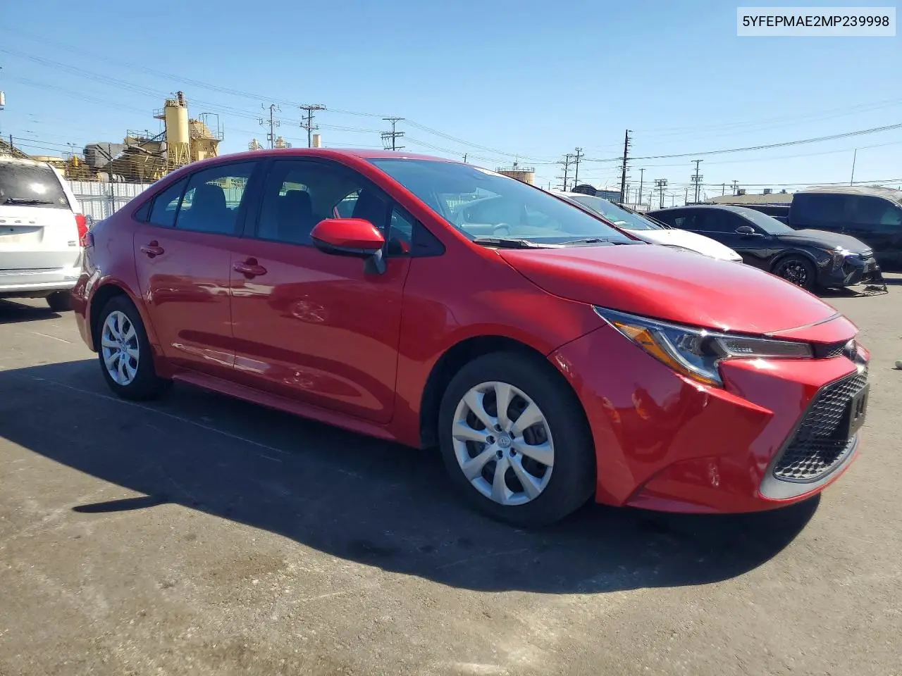 2021 Toyota Corolla Le VIN: 5YFEPMAE2MP239998 Lot: 62447426