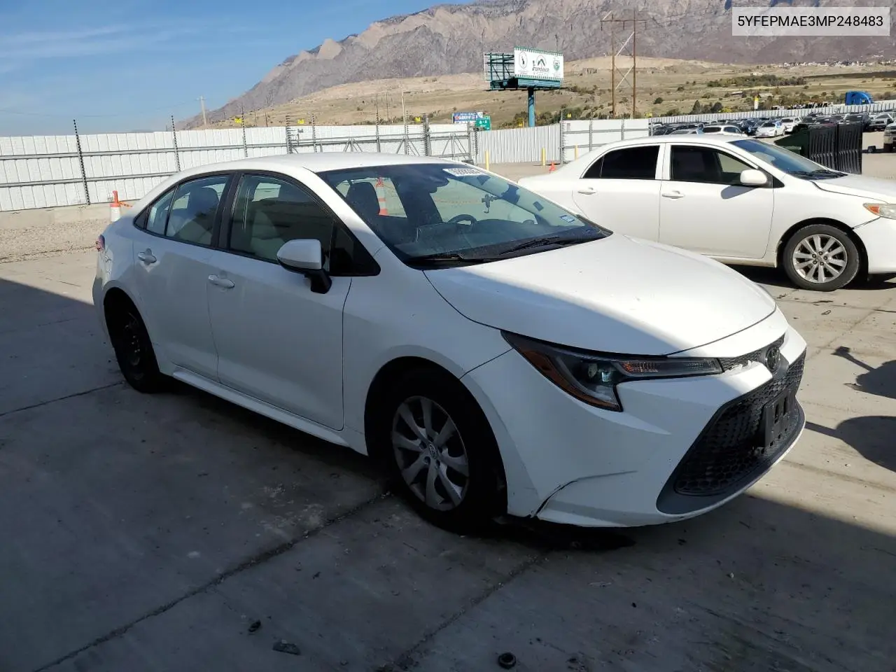 5YFEPMAE3MP248483 2021 Toyota Corolla Le