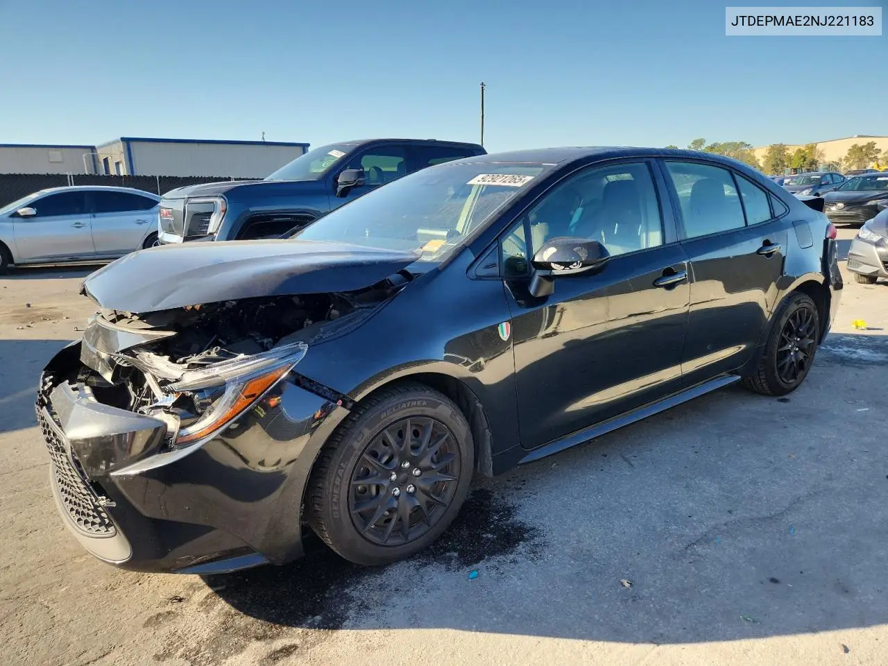 JTDEPMAE2NJ221183 2022 Toyota Corolla Le