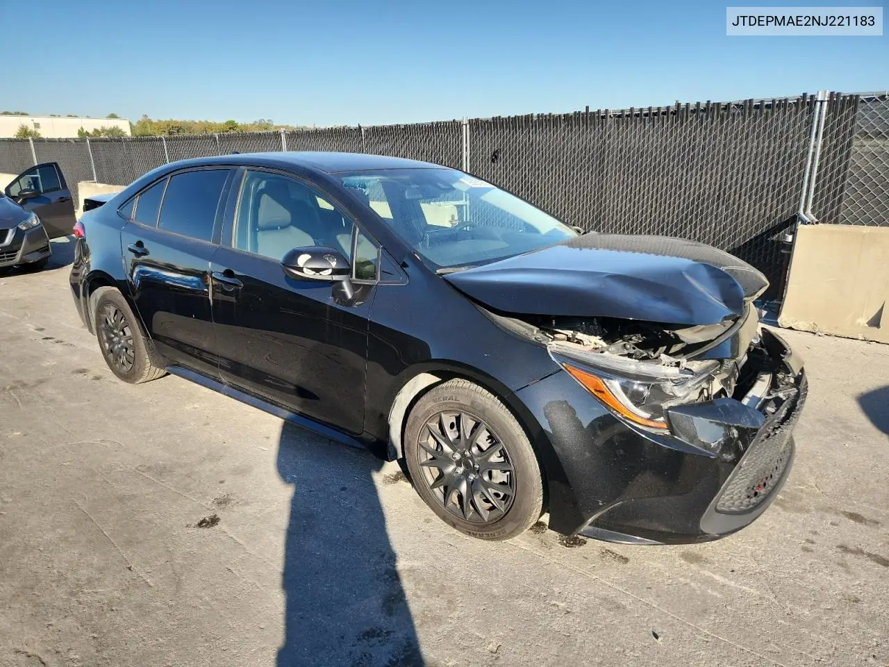 JTDEPMAE2NJ221183 2022 Toyota Corolla Le
