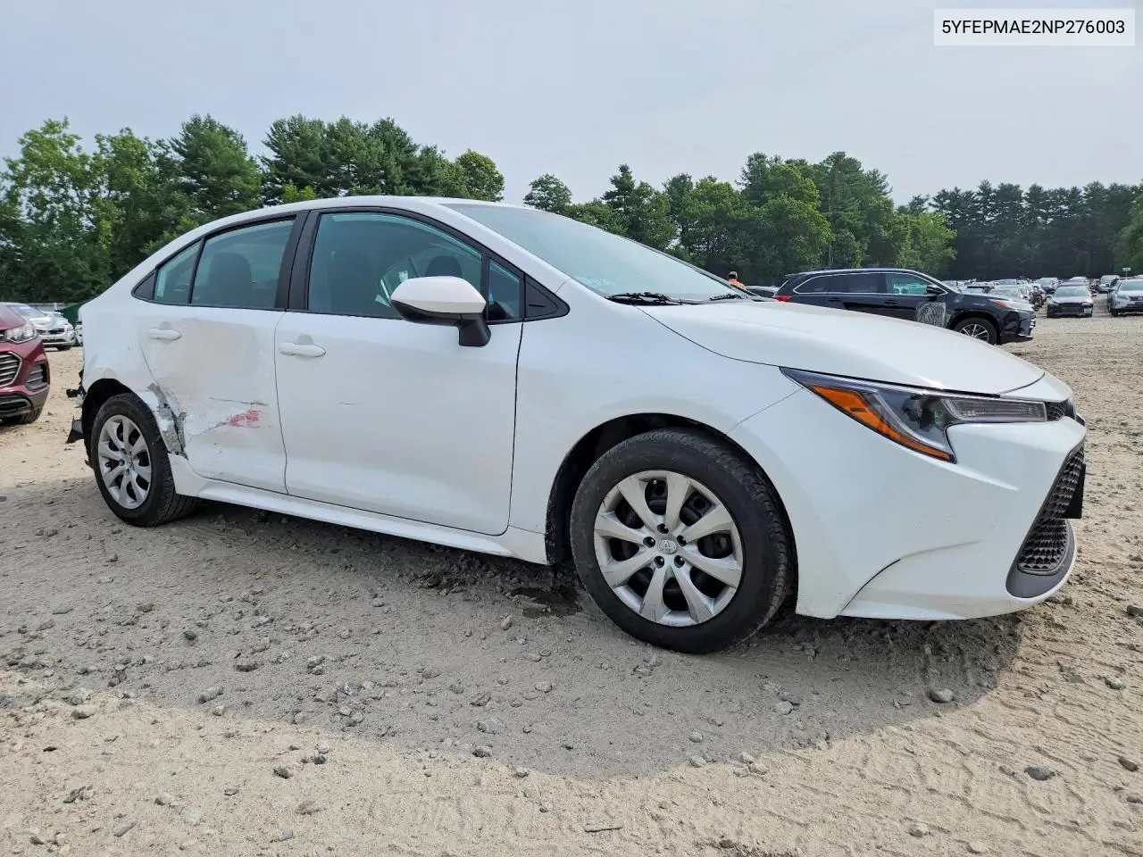 2022 Toyota Corolla Le VIN: 5YFEPMAE2NP276003 Lot: 61122546