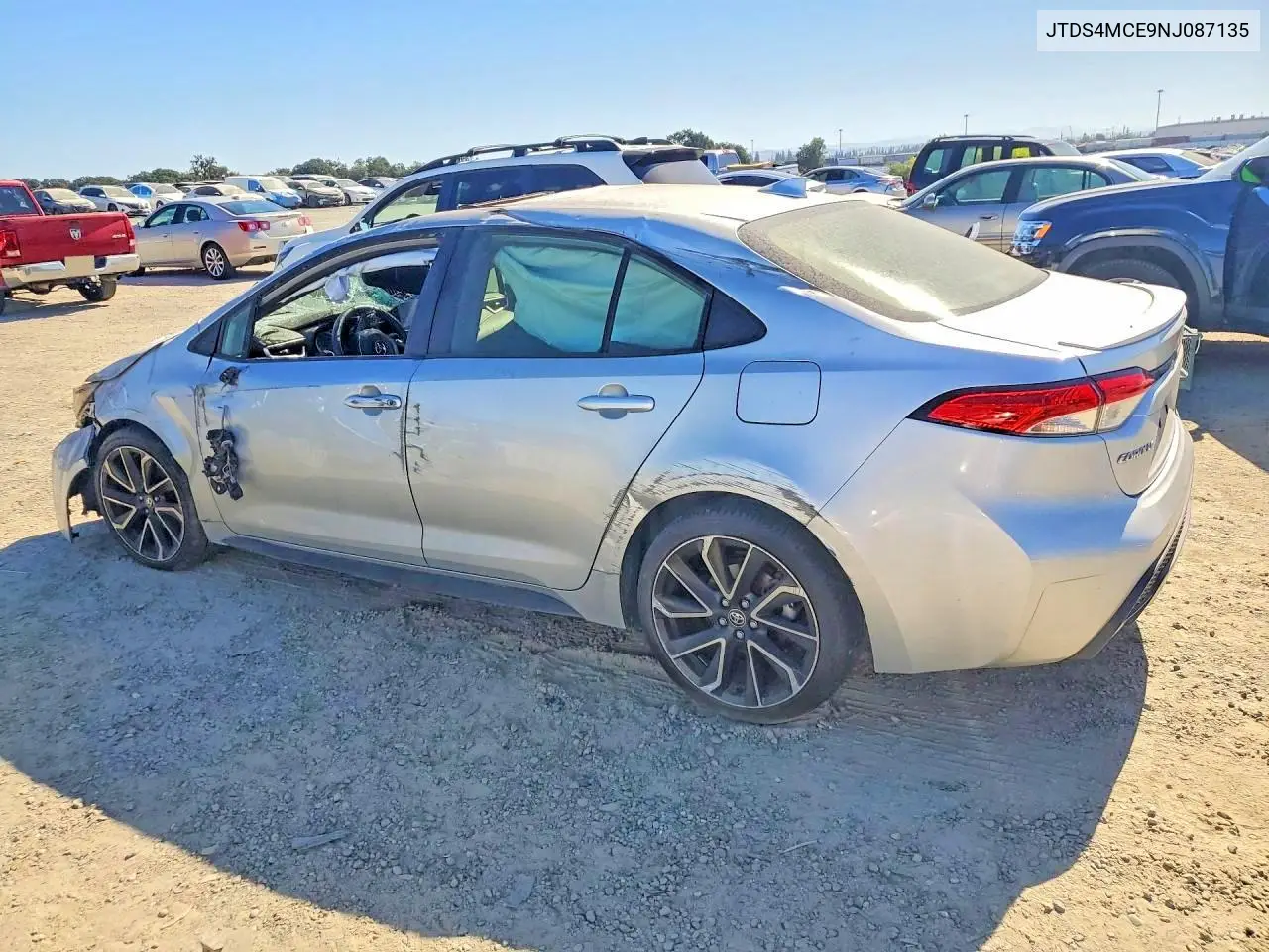 2022 Toyota Corolla Se VIN: JTDS4MCE9NJ087135 Lot: 61167346