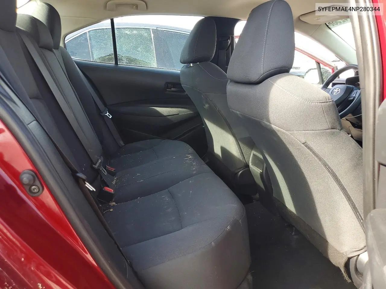 2022 Toyota Corolla Le VIN: 5YFEPMAE4NP280344 Lot: 61442386