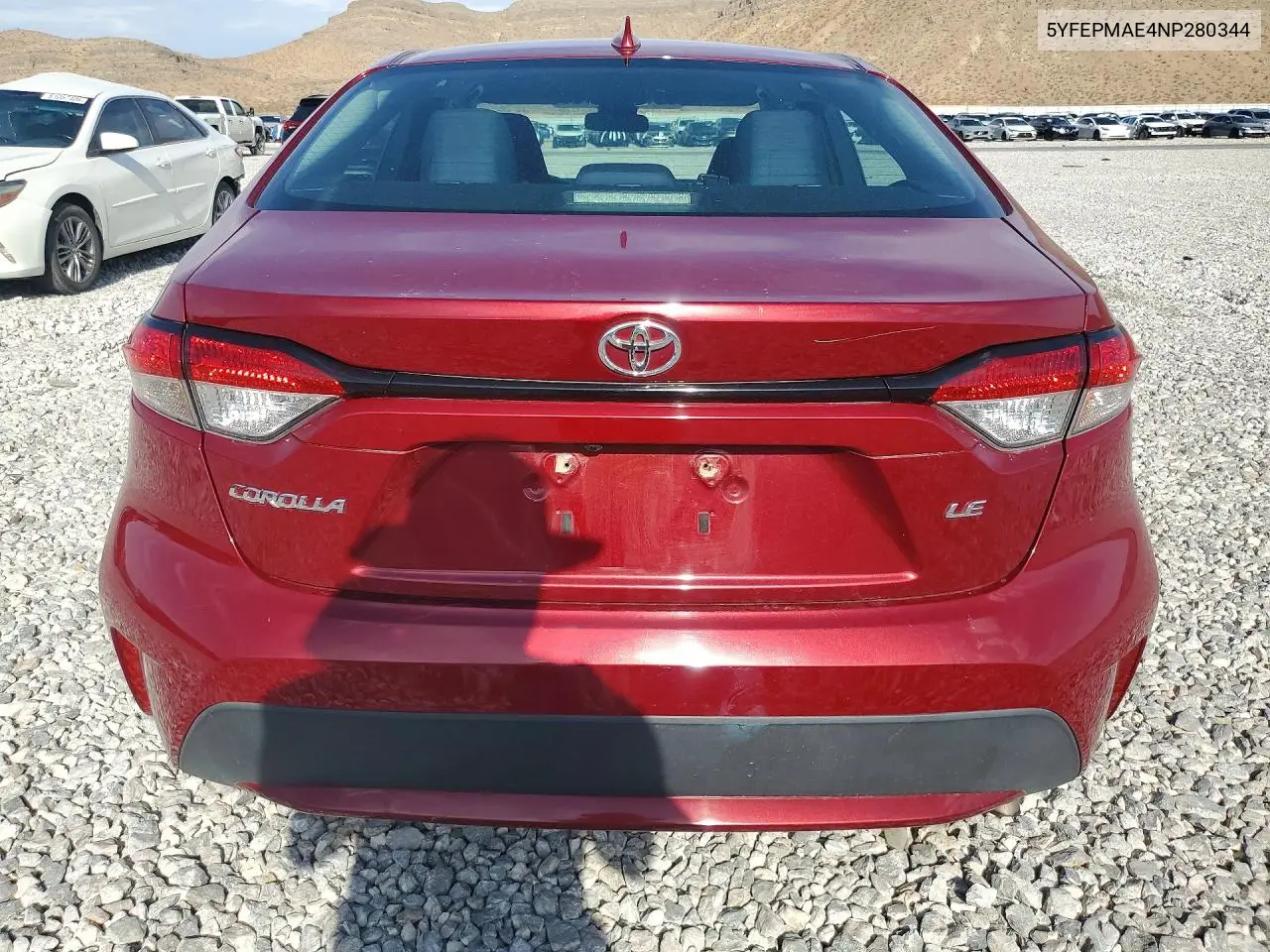 2022 Toyota Corolla Le VIN: 5YFEPMAE4NP280344 Lot: 61442386