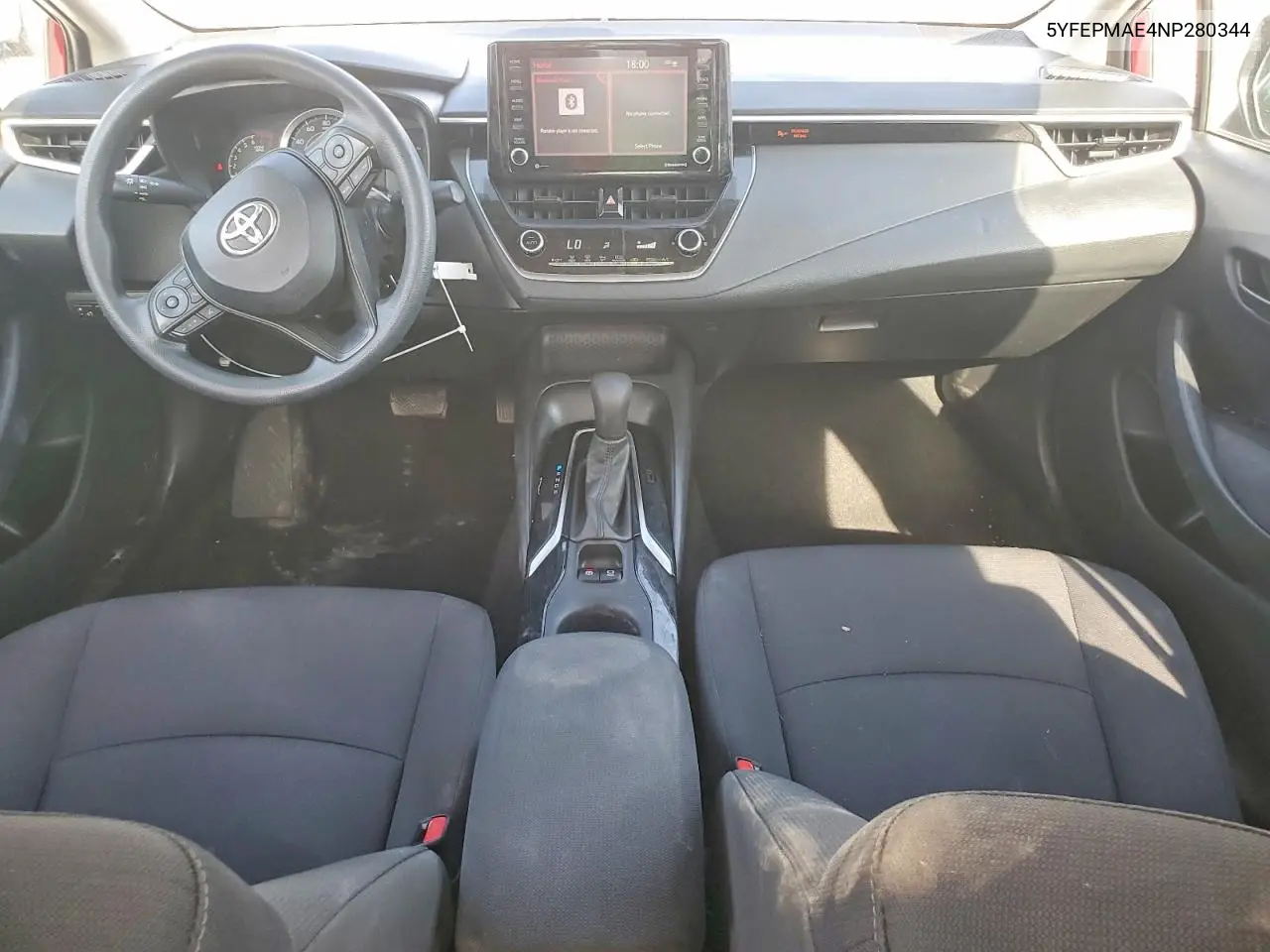 2022 Toyota Corolla Le VIN: 5YFEPMAE4NP280344 Lot: 61442386