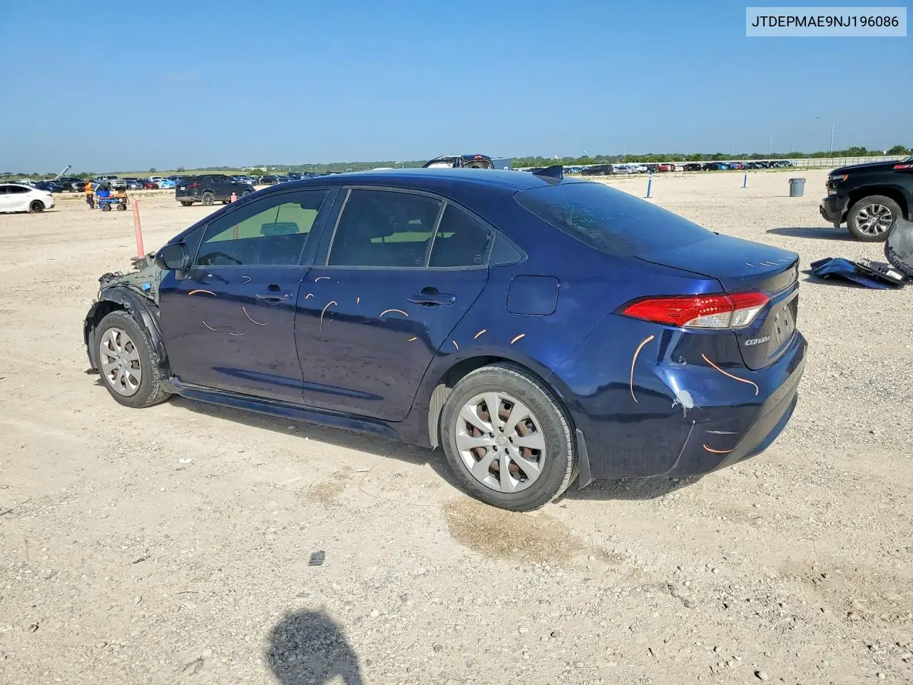 2022 Toyota Corolla Le VIN: JTDEPMAE9NJ196086 Lot: 61578196