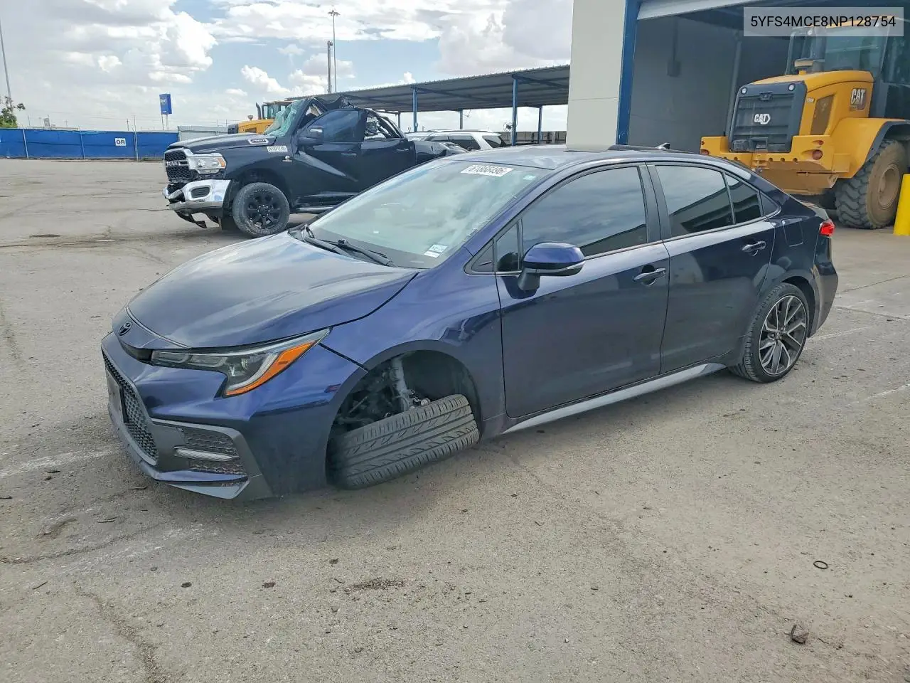 2022 Toyota Corolla Se VIN: 5YFS4MCE8NP128754 Lot: 61866496