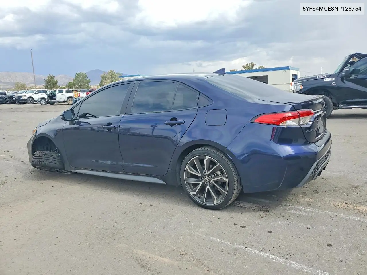 2022 Toyota Corolla Se VIN: 5YFS4MCE8NP128754 Lot: 61866496
