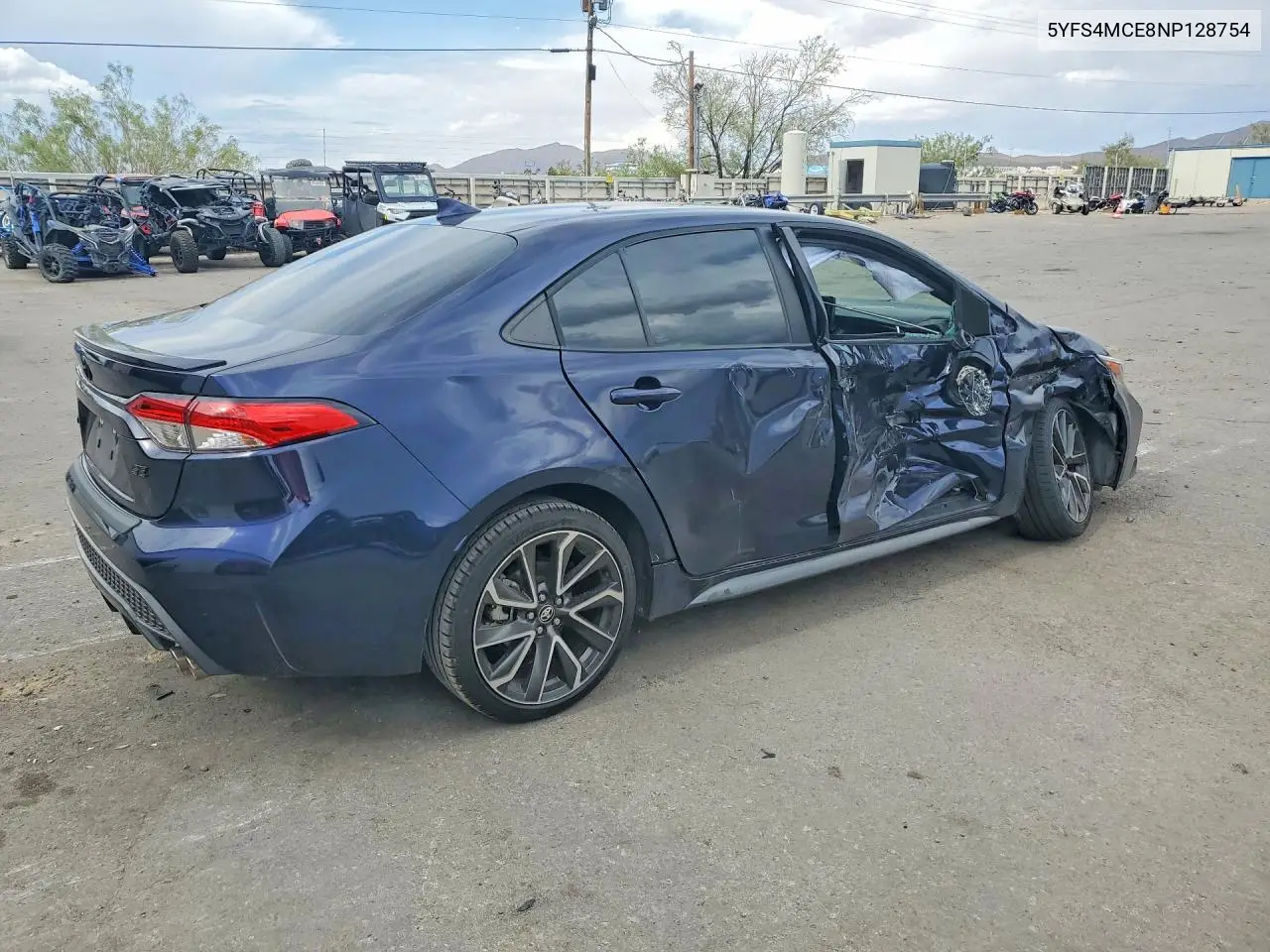 2022 Toyota Corolla Se VIN: 5YFS4MCE8NP128754 Lot: 61866496