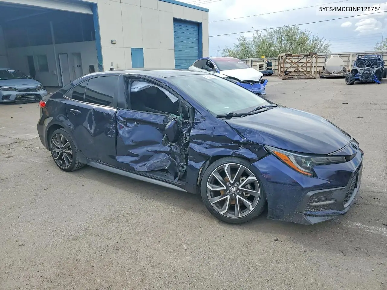 2022 Toyota Corolla Se VIN: 5YFS4MCE8NP128754 Lot: 61866496