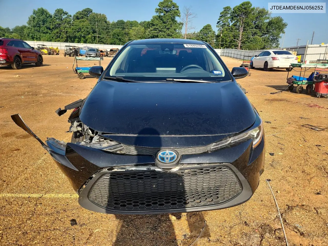 2022 Toyota Corolla Le VIN: JTDEAMDE6NJ056252 Lot: 61880286