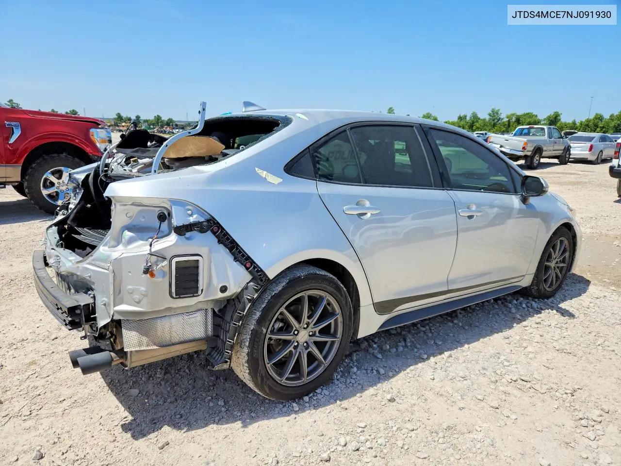 2022 Toyota Corolla Se VIN: JTDS4MCE7NJ091930 Lot: 61973266