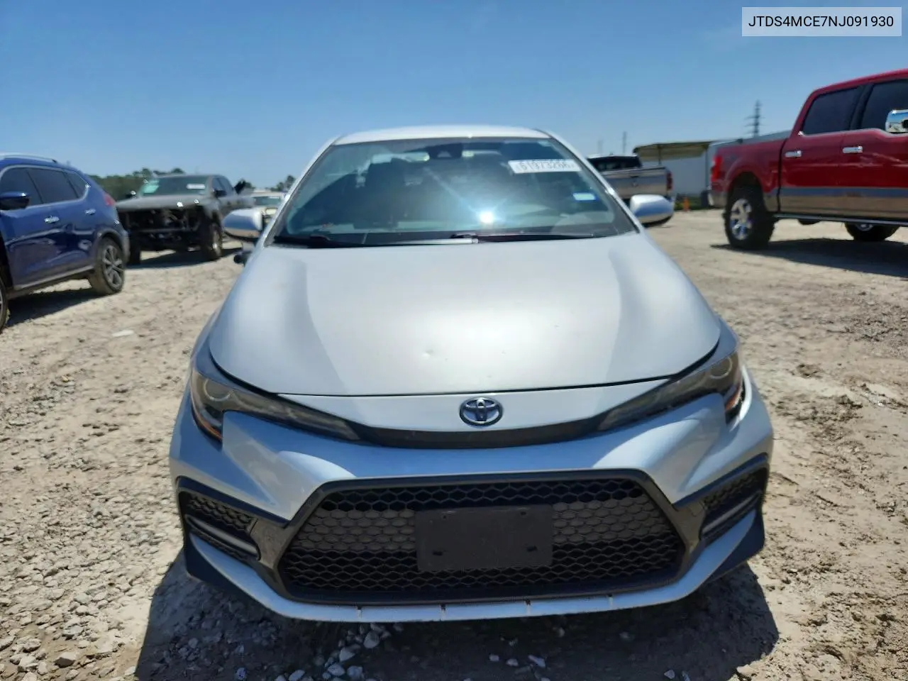 2022 Toyota Corolla Se VIN: JTDS4MCE7NJ091930 Lot: 61973266