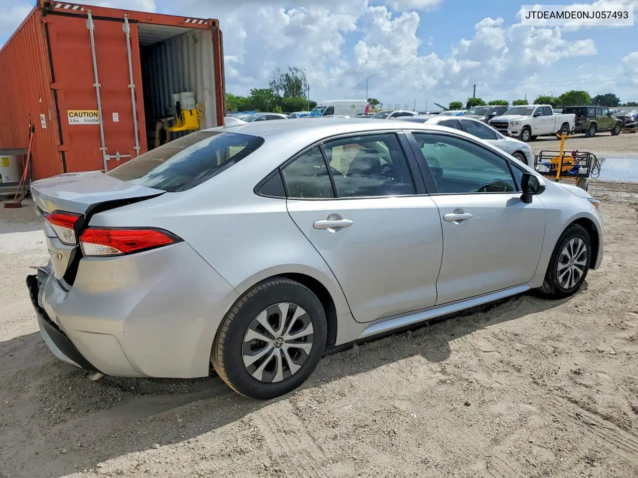 2022 Toyota Corolla Le VIN: JTDEAMDE0NJ057493 Lot: 62076696