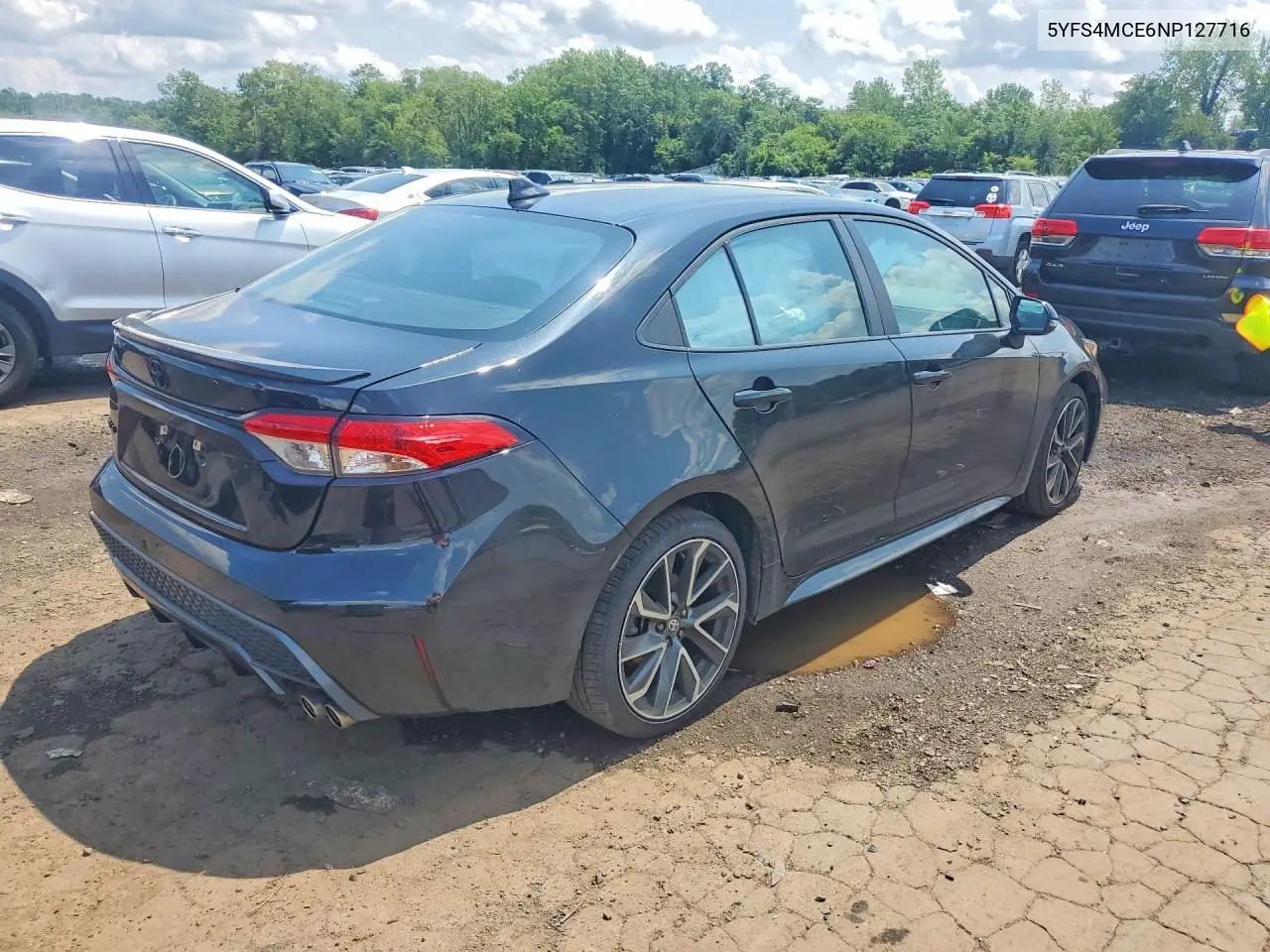 2022 Toyota Corolla VIN: 5YFS4MCE6NP127716 Lot: 62132336