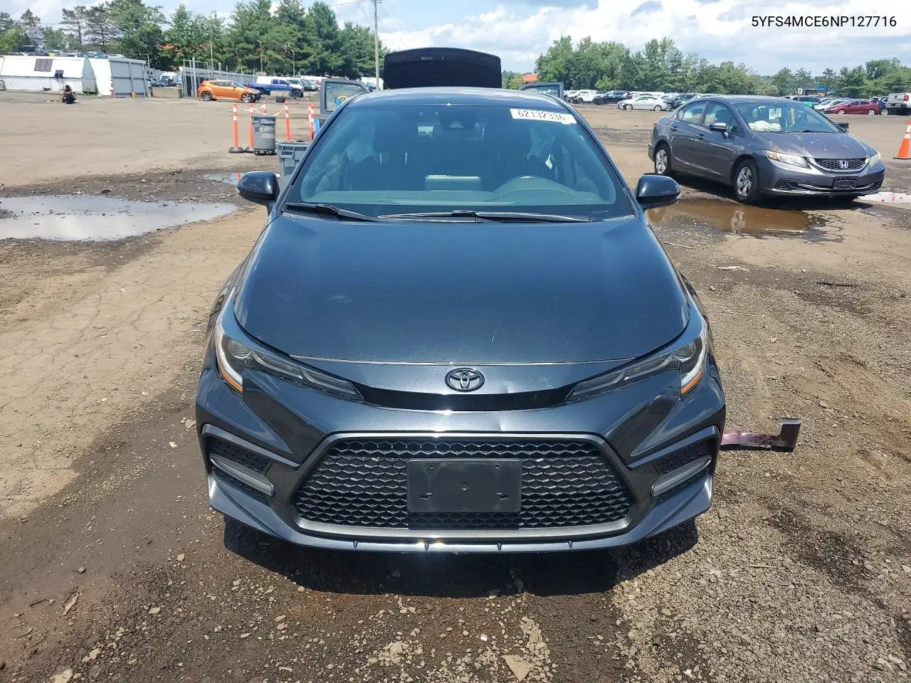 2022 Toyota Corolla VIN: 5YFS4MCE6NP127716 Lot: 62132336