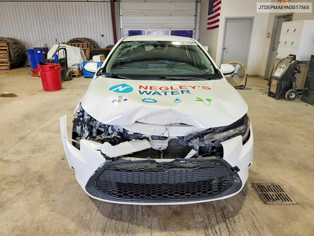 2022 Toyota Corolla Le VIN: JTDEPMAE9N3017565 Lot: 62217526