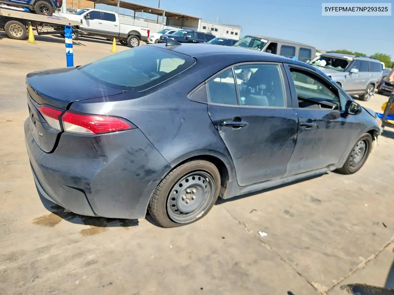 2022 Toyota Corolla Le VIN: 5YFEPMAE7NP293525 Lot: 62230836