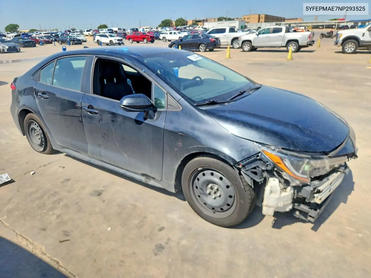 2022 Toyota Corolla Le VIN: 5YFEPMAE7NP293525 Lot: 62230836