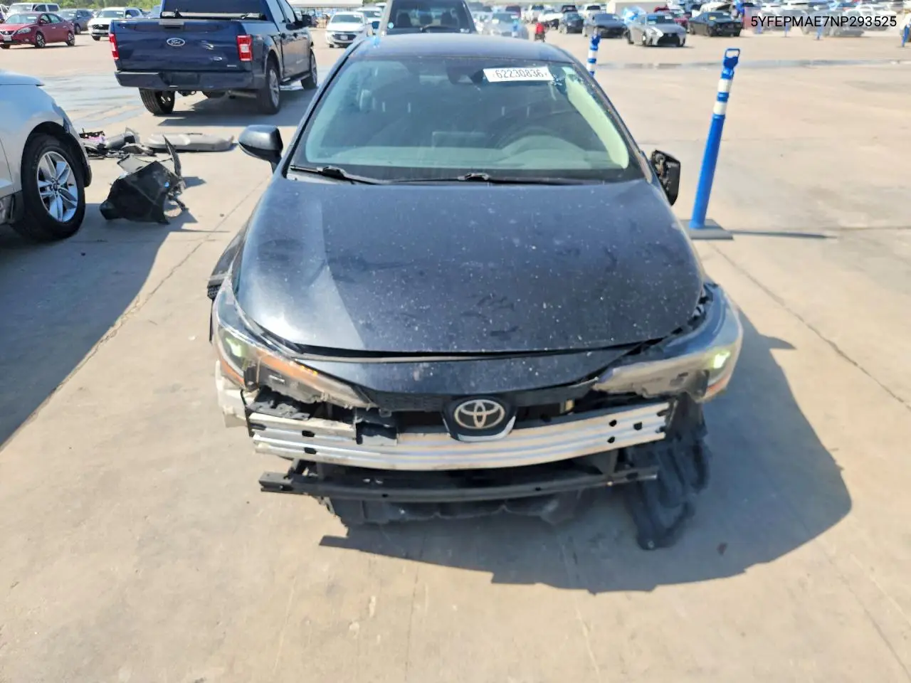 2022 Toyota Corolla Le VIN: 5YFEPMAE7NP293525 Lot: 62230836
