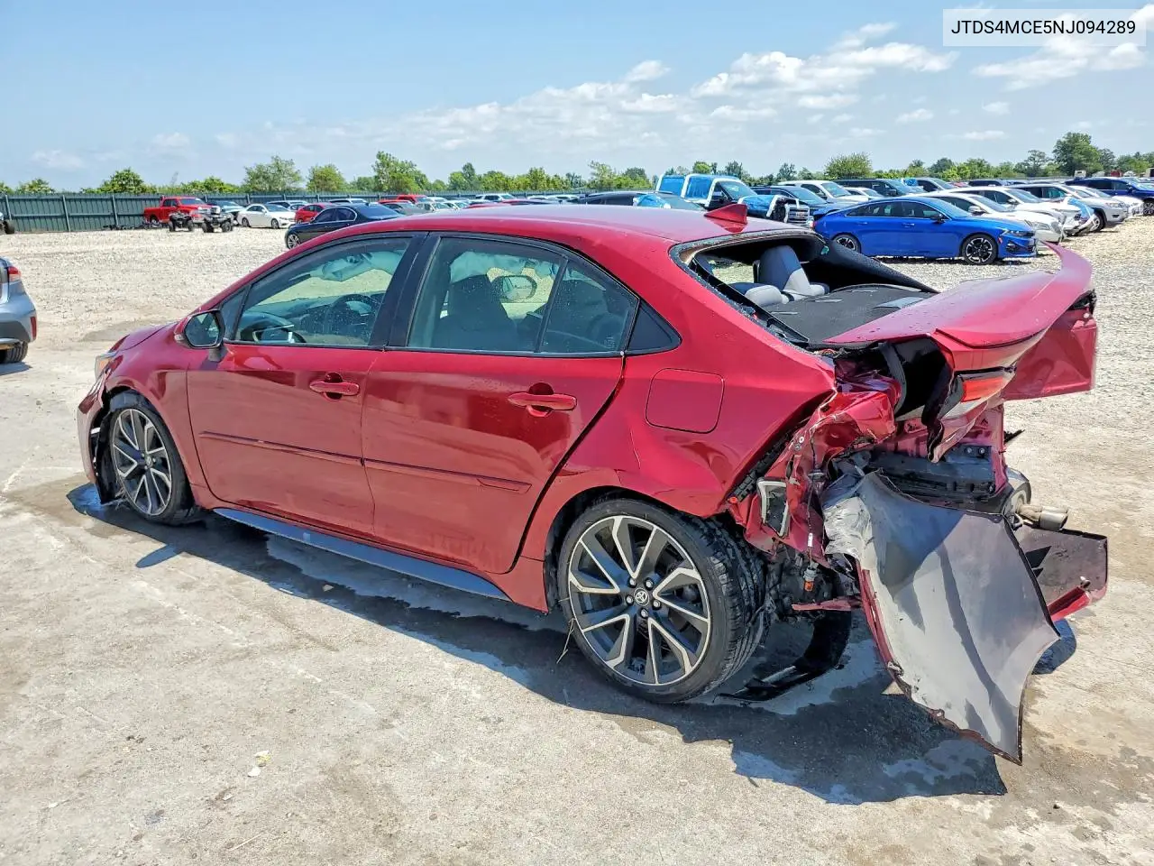 2022 Toyota Corolla Se VIN: JTDS4MCE5NJ094289 Lot: 62360376