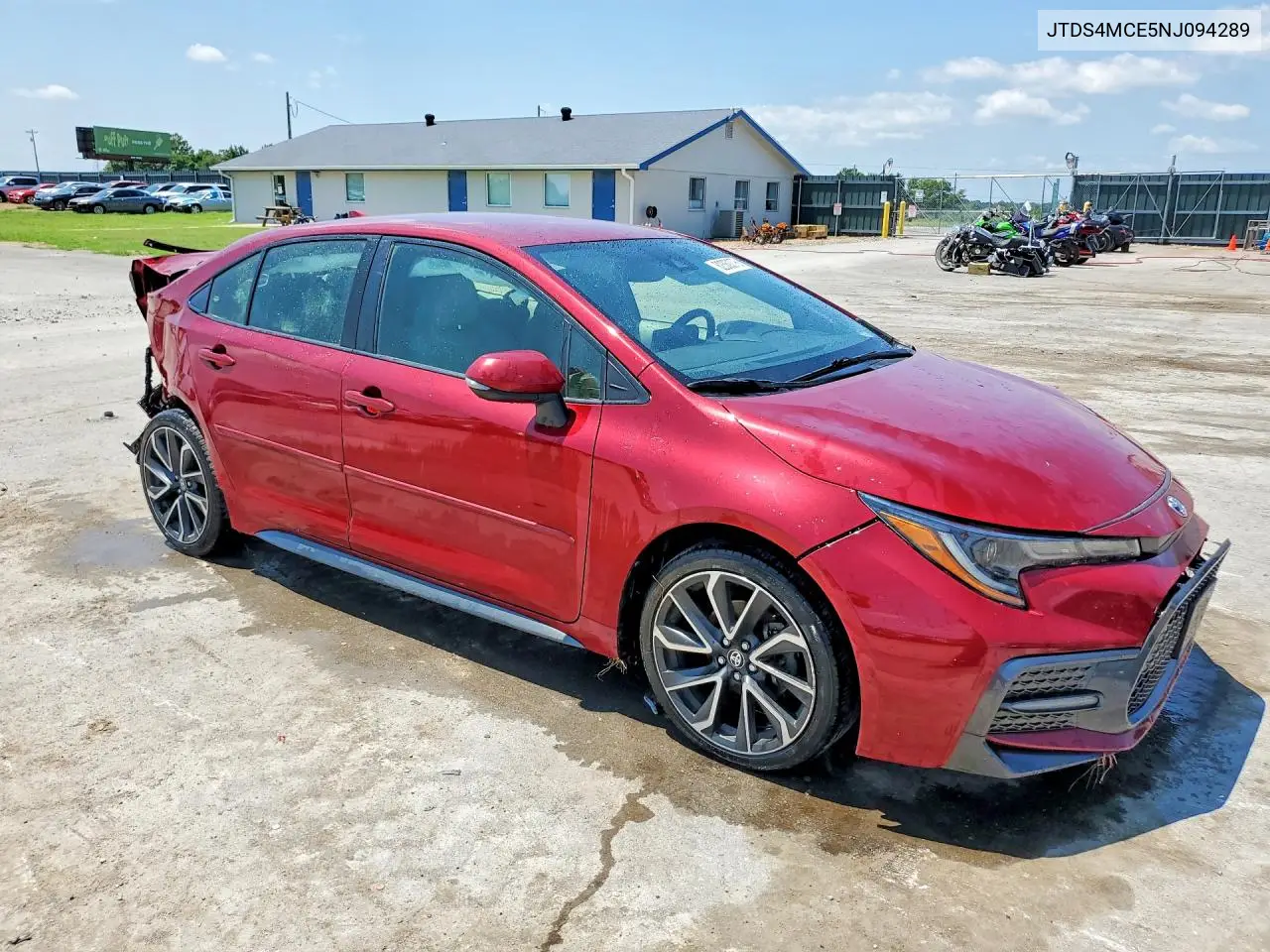 2022 Toyota Corolla Se VIN: JTDS4MCE5NJ094289 Lot: 62360376