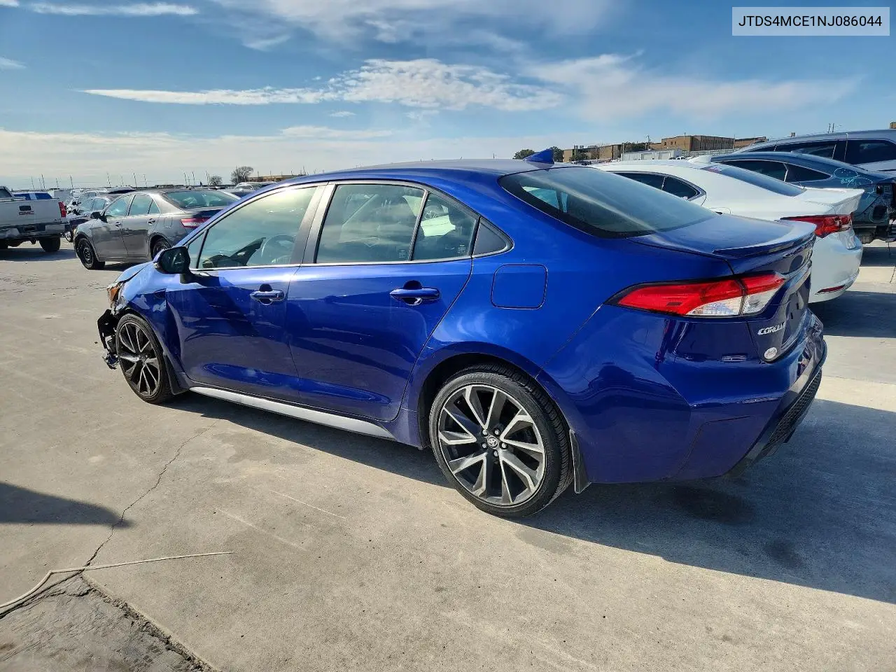 2022 Toyota Corolla Se VIN: JTDS4MCE1NJ086044 Lot: 72419295