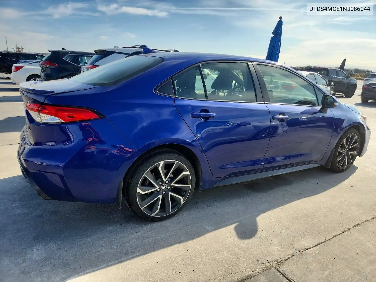 2022 Toyota Corolla Se VIN: JTDS4MCE1NJ086044 Lot: 72419295
