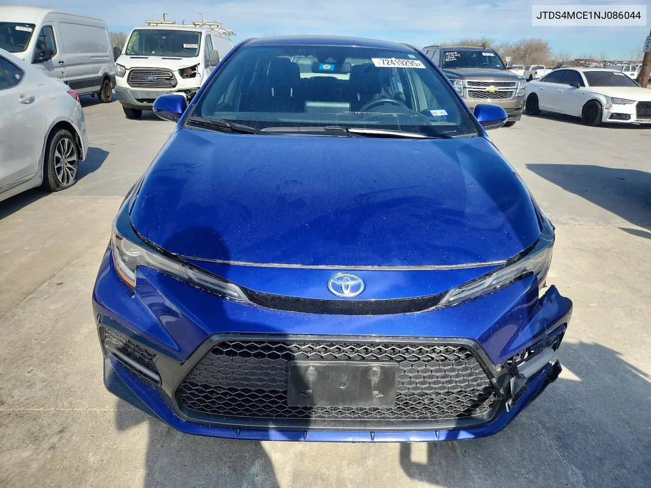 2022 Toyota Corolla Se VIN: JTDS4MCE1NJ086044 Lot: 72419295