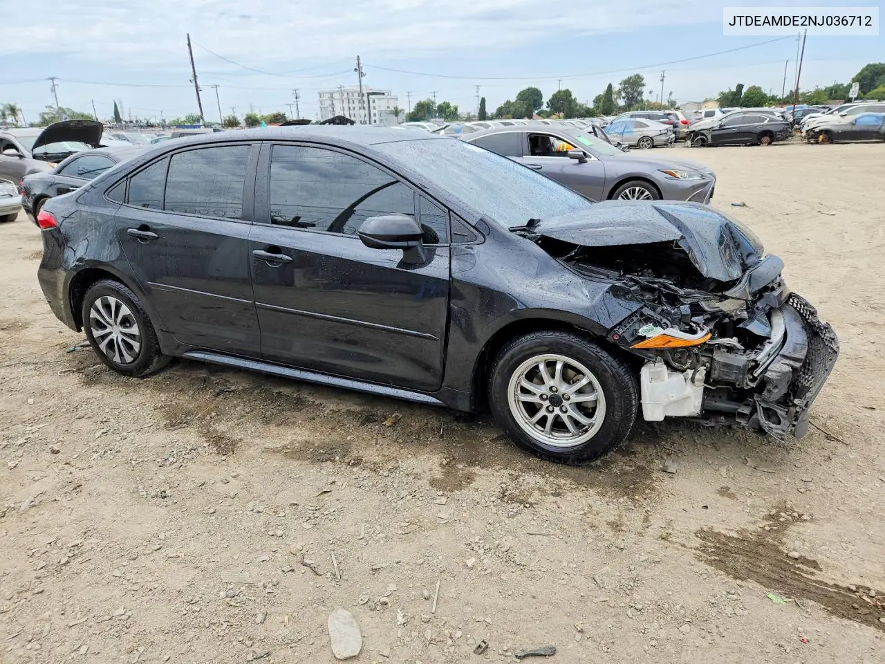 2022 Toyota Corolla Le VIN: JTDEAMDE2NJ036712 Lot: 85972005