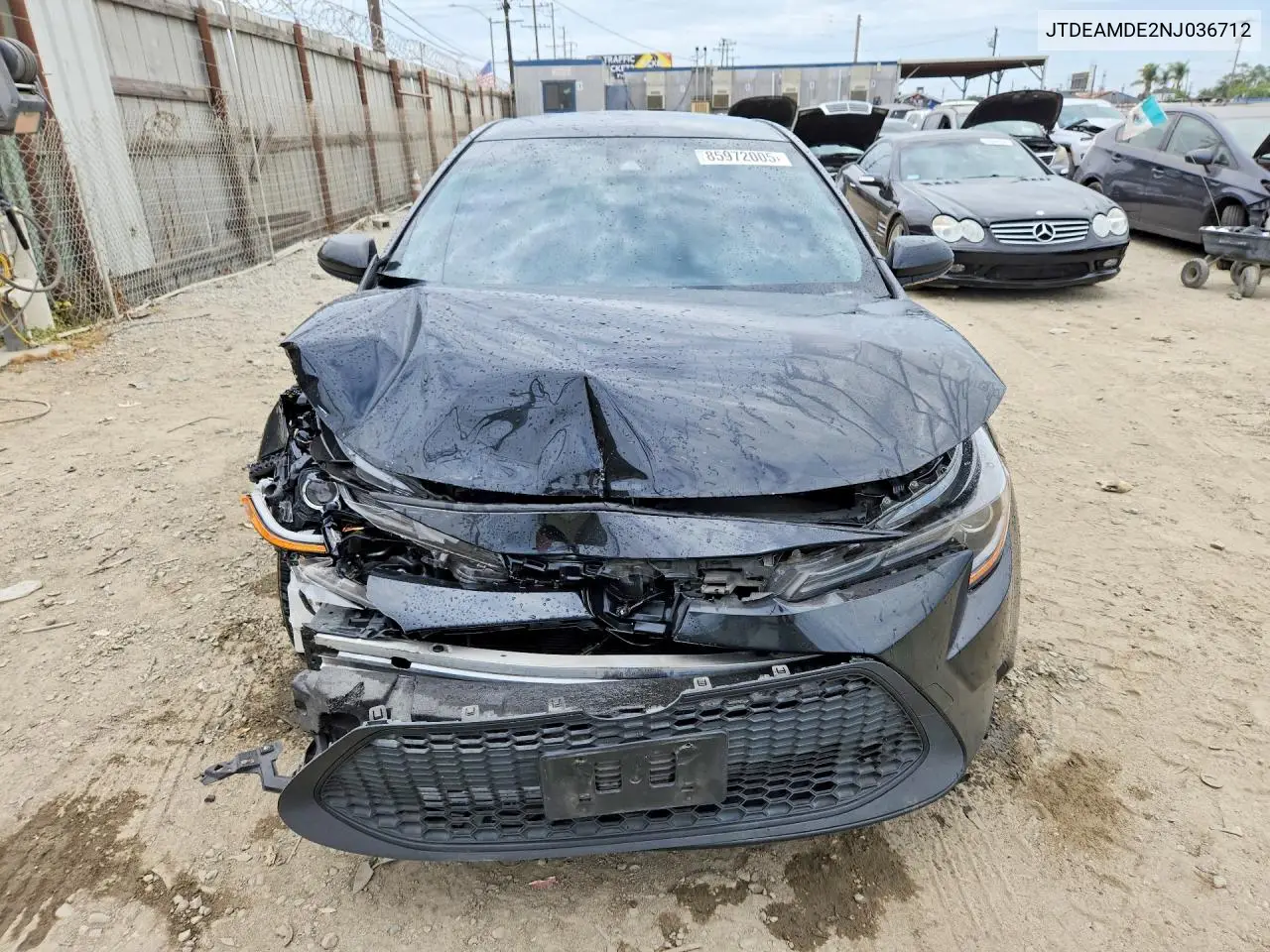 2022 Toyota Corolla Le VIN: JTDEAMDE2NJ036712 Lot: 85972005