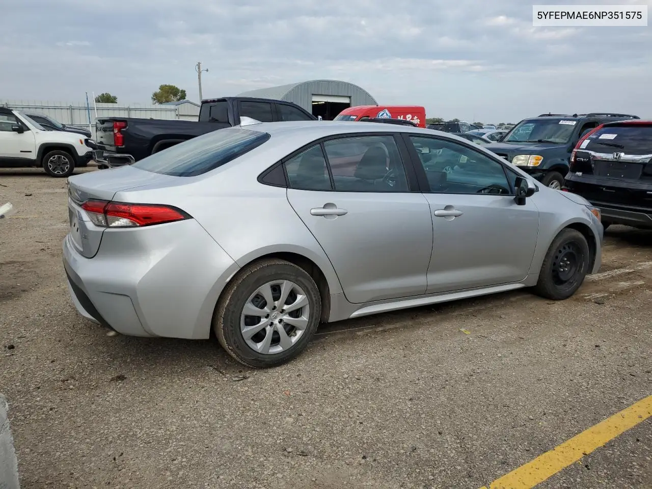 5YFEPMAE6NP351575 2022 Toyota Corolla Le