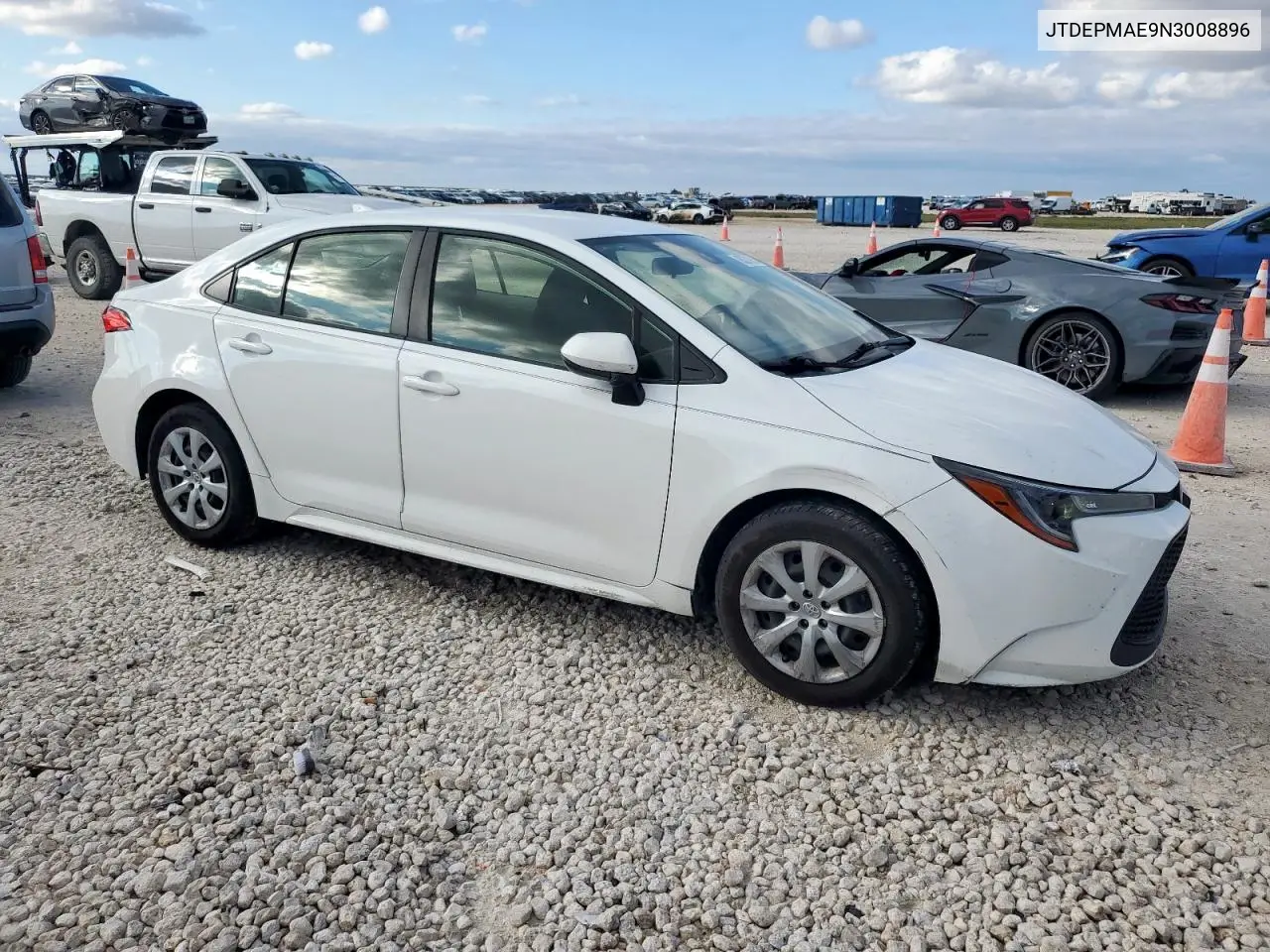 JTDEPMAE9N3008896 2022 Toyota Corolla Le