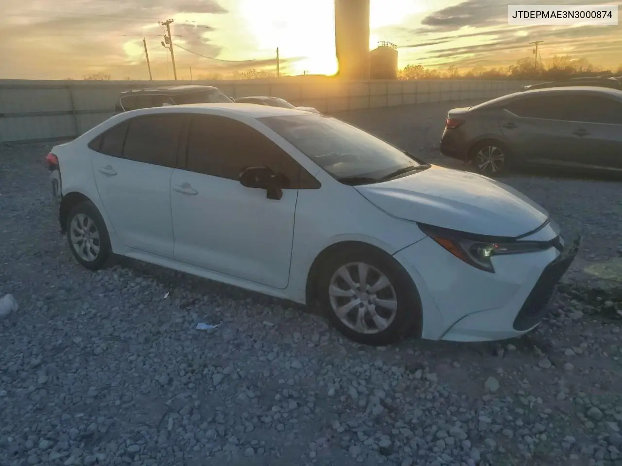 JTDEPMAE3N3000874 2022 Toyota Corolla Le