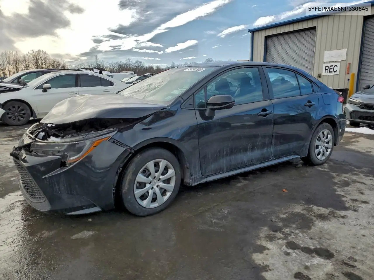 5YFEPMAE6NP330645 2022 Toyota Corolla Le