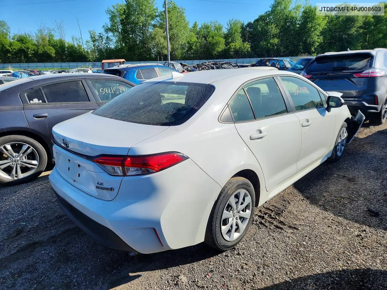 2023 Toyota Corolla Hybrid Le VIN: JTDBCMFE4PJ008603 Lot: 55274716
