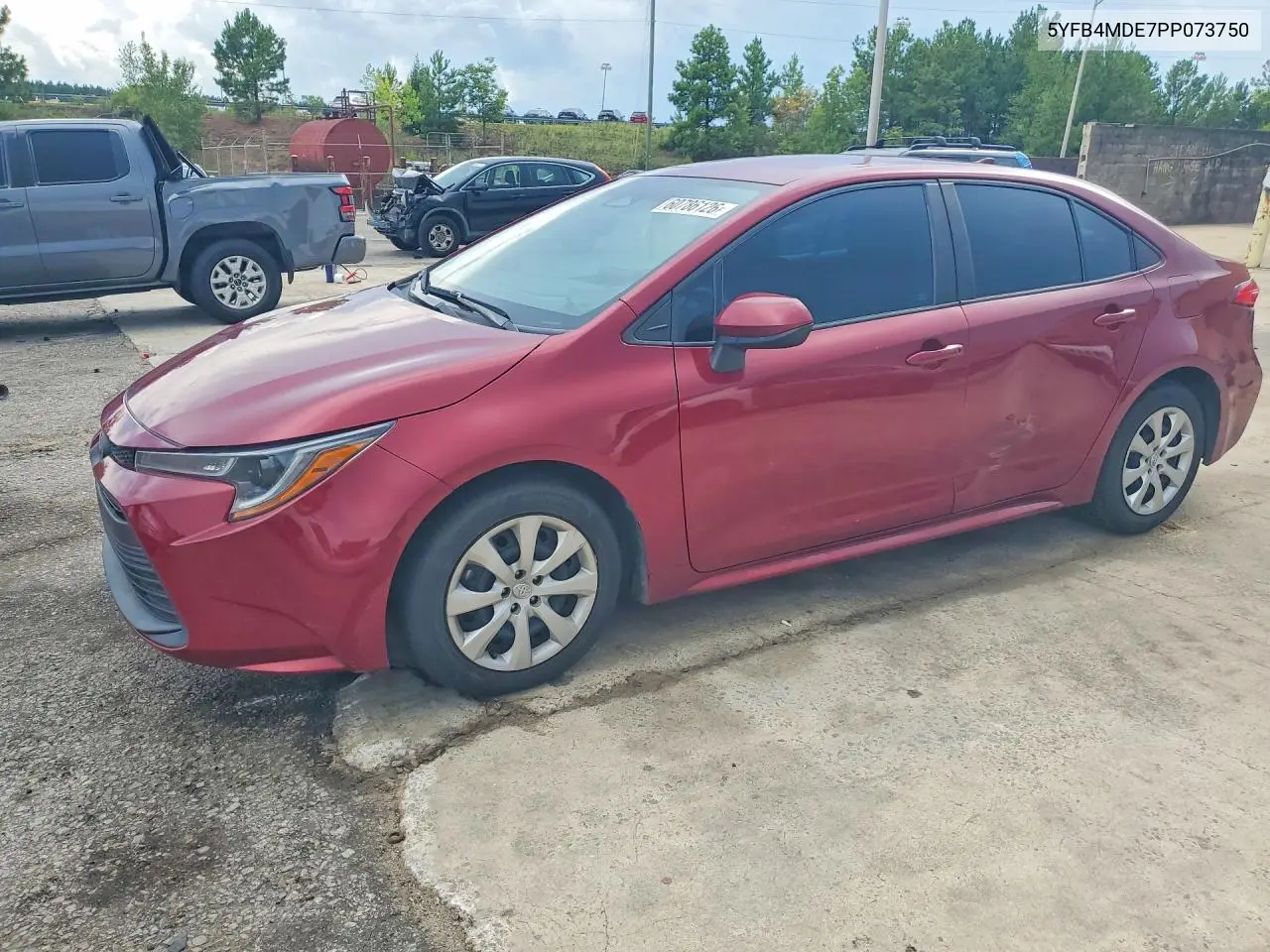 2023 Toyota Corolla Le VIN: 5YFB4MDE7PP073750 Lot: 60786126
